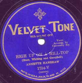 High Up On A Hill-Top - Velvet Tone 1734-V
